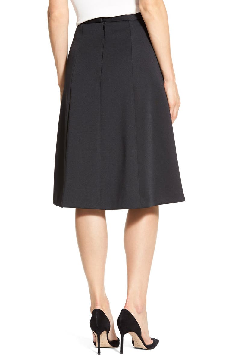 Vince Camuto Pleat Front A-Line Skirt, Alternate, color, 