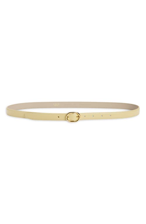 VINCE VINCE STITCHED LEATHER BELT 
