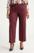 Anne Klein Wide Leg Faux Suede Scuba Pants