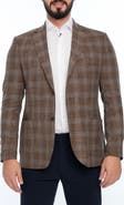 VELLAPAIS Plaid Sport Coat