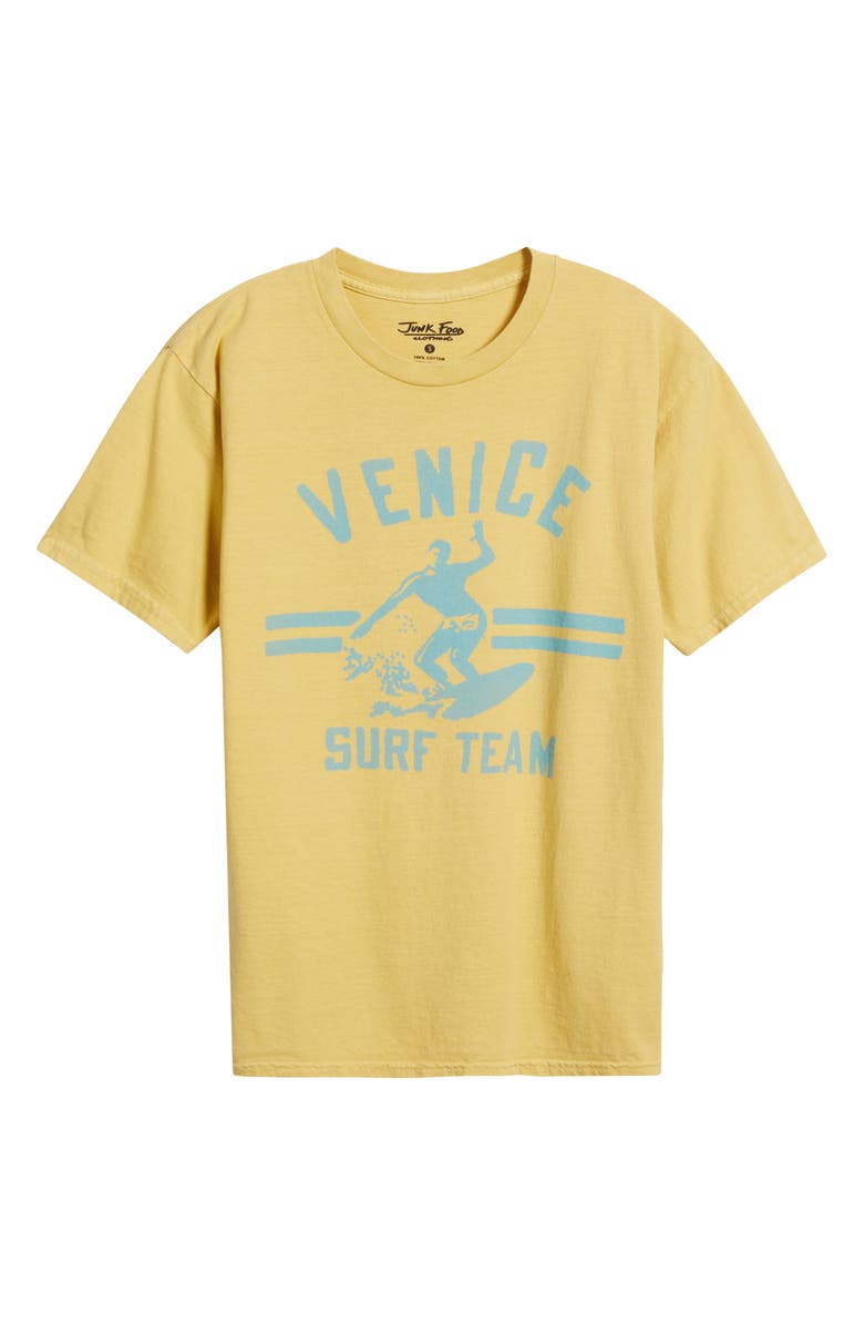 Junk Food Venice Surf Team Graphic T-Shirt, Alternate, color, Dusty Citron