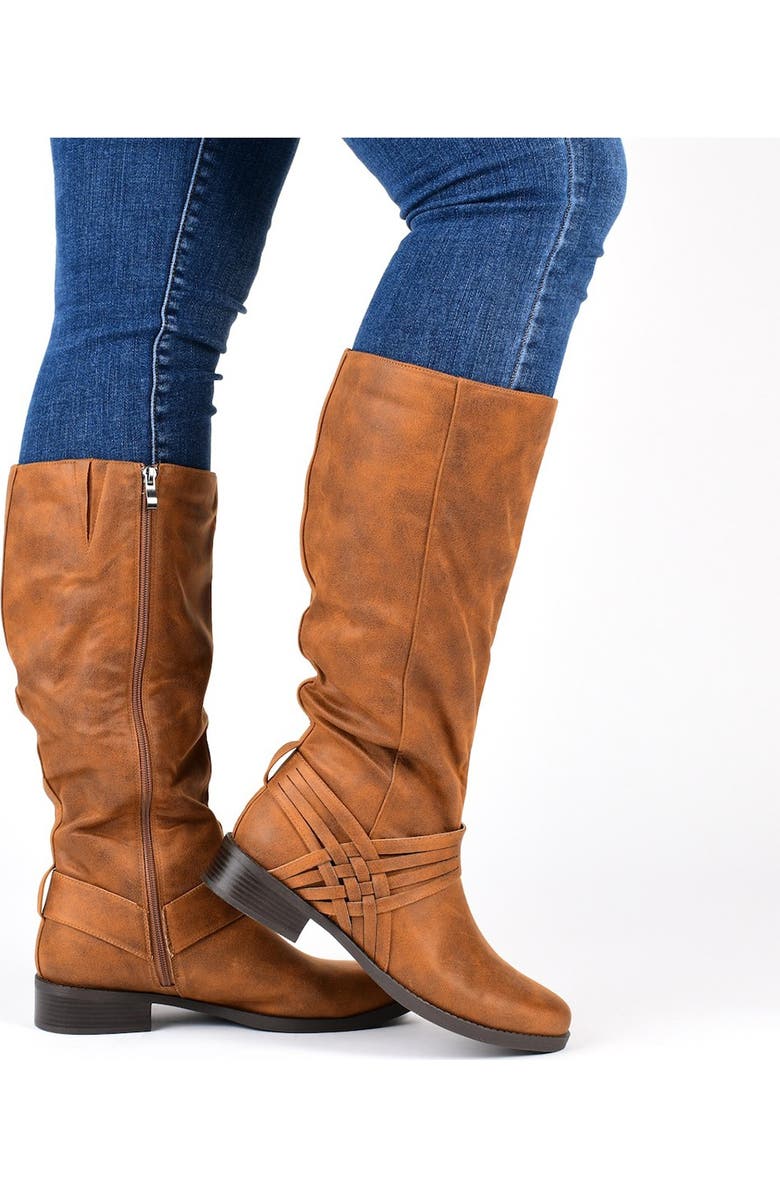 Journee Collection Meg Boot - Wide Calf, Alternate, color, Stone