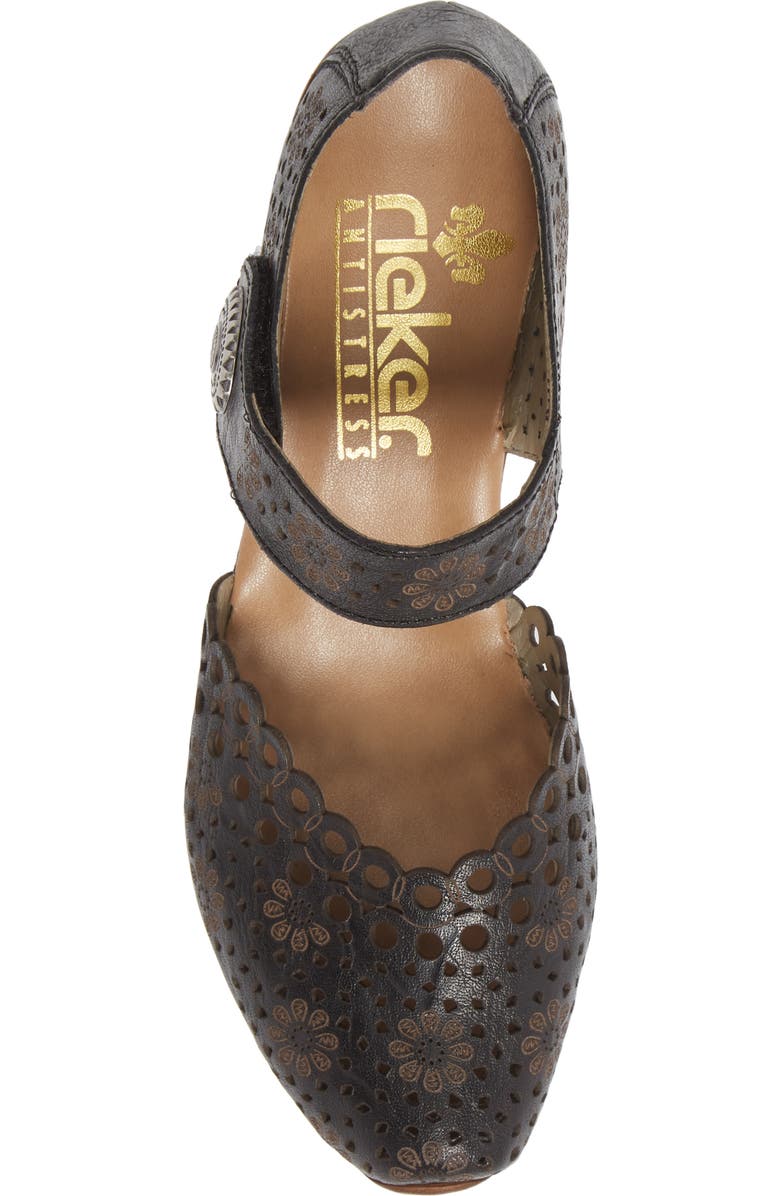 Rieker Mirjam d'Orsay Pump, Alternate, color, Black Leather