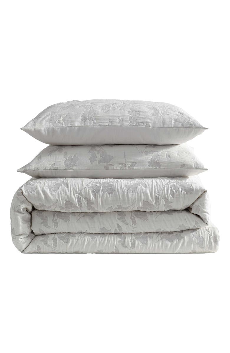 Calvin Klein Cascade Duvet Cover & Shams Set, Main, color, Light Grey