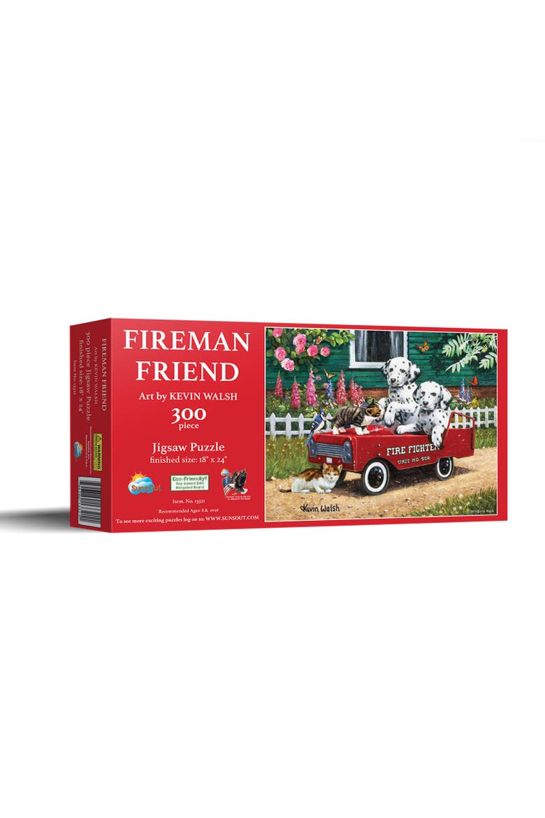 Fireman Friends 300 piece Jigsaw Puzzle for Adults, Main, color, Multicolor