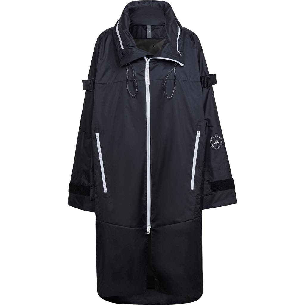 Adidas By Stella Mccartney Wind.rdy Hooded Parka In Black