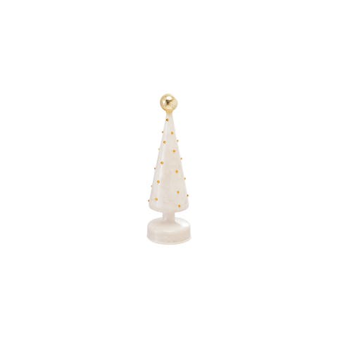 Embossed Mercury Glass Tree with LED