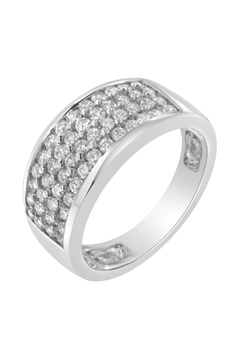 14K White Gold 1.0 Cttw Round Cut Diamond Ring, Alternate, color, White