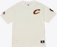 Mitchell & Ness Men's Mitchell & Ness Cream Cleveland Cavaliers Hardwood Classics Chainstitch Premium T-Shirt