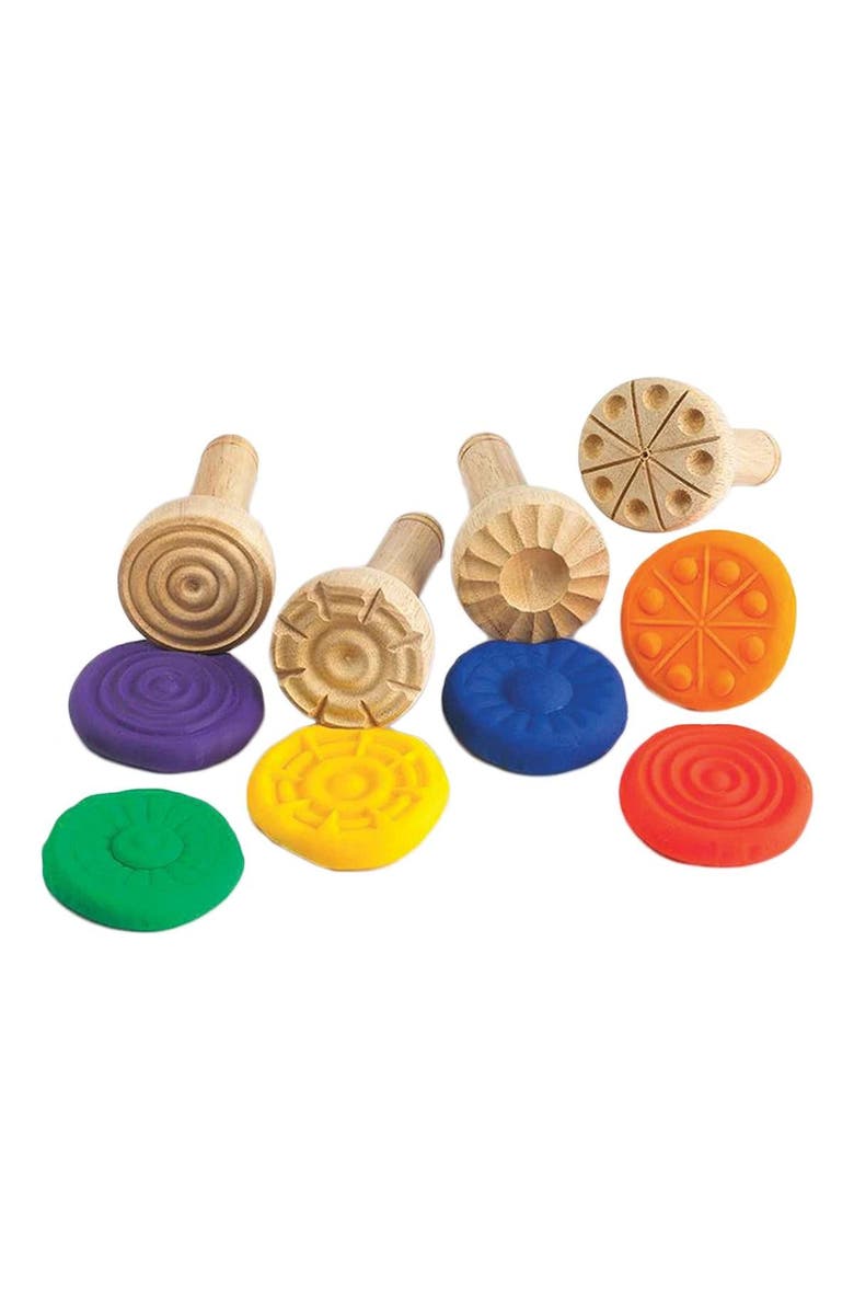Kaplan Early Learning Company Hammers and Rollers with Various Designs, Alternate, color, Beige