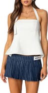 EDIKTED Yazi Open Back Halter Top