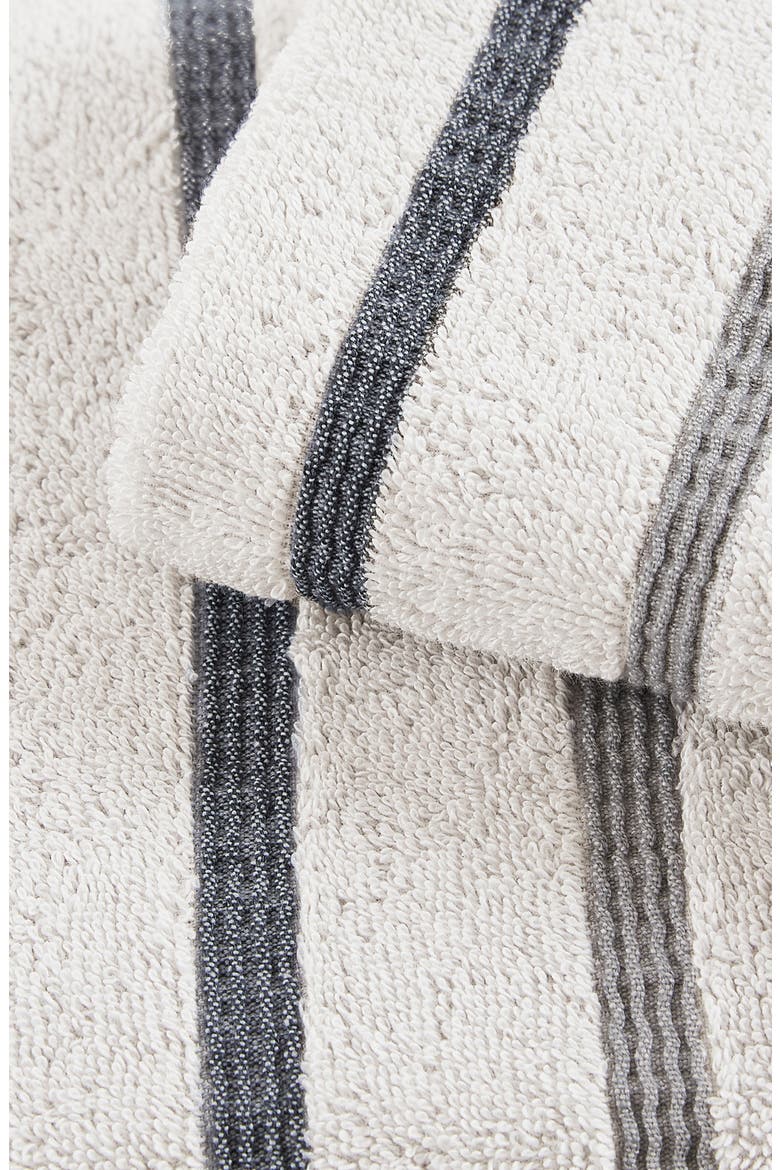 Luxurious Cotton 6-Piece Decorative Towel Set, Alternate, color, LIGHT GREY / MID GREY