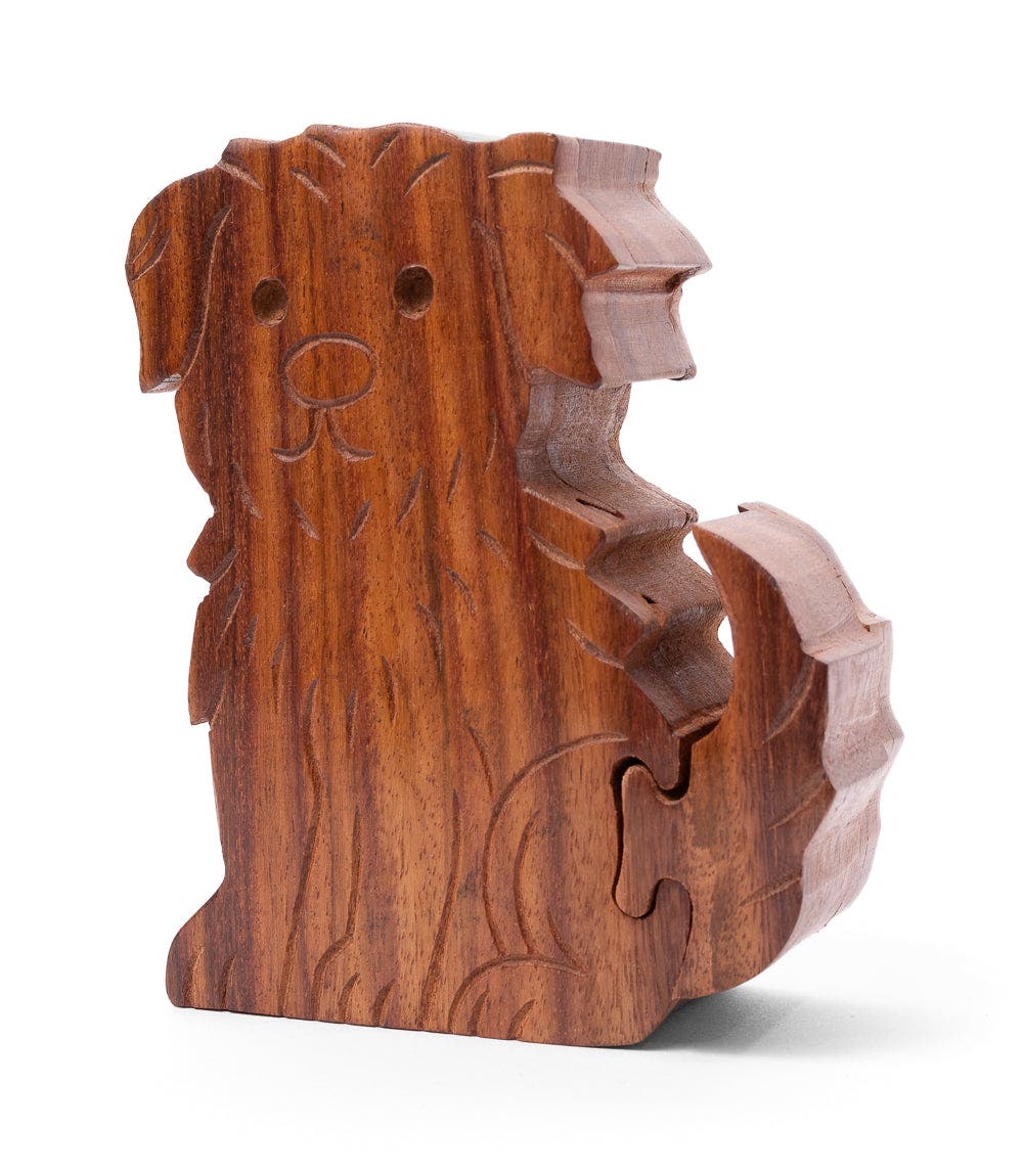 Matr Boomie Dog Puzzle Box Handcrafted Sheesham Wood | Nordstrom