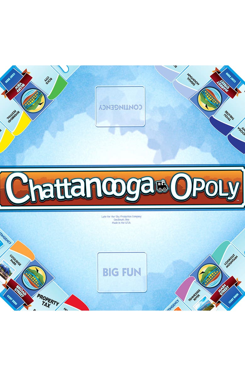 Late for the Sky Chattanoogaopoly Monopoly Board Game, Alternate, color, Multicolored