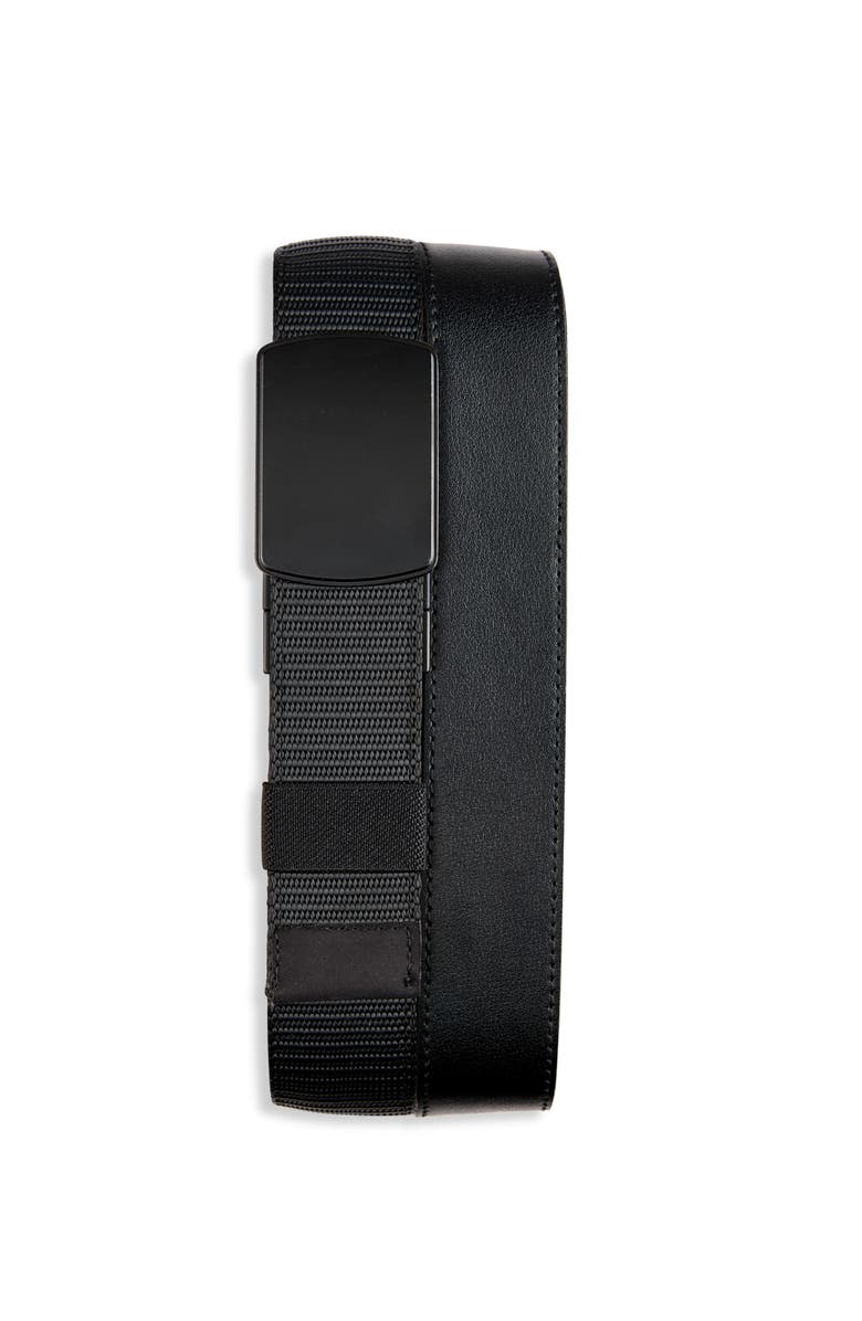 Synrgy by DXL Big & Tall Reversible Lock Belt, Main, color, Black