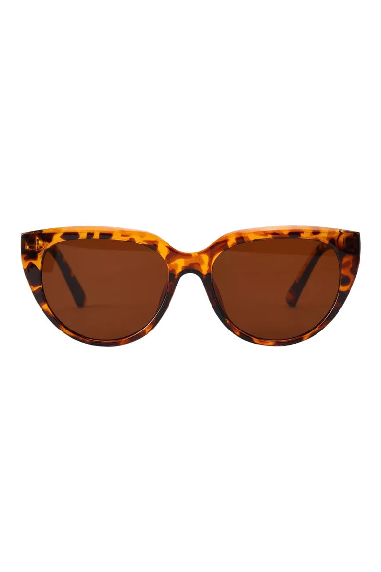 Pepper 56mm Polarized Cat Eye Sunglasses, Main, color, TORTE/ BROWN