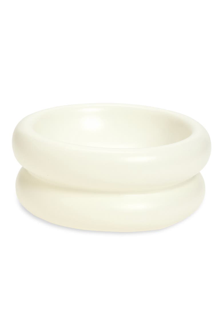 Halo Elevated Cat Bowl, Main, color, WHITE