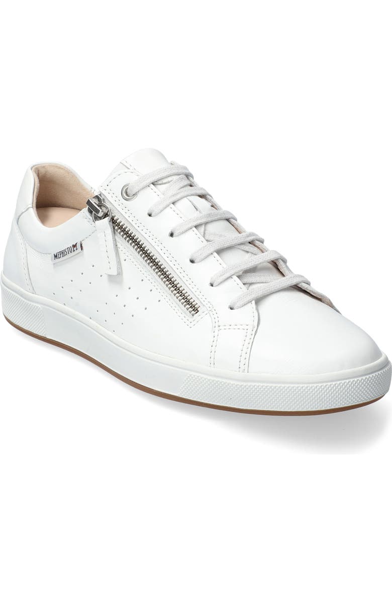 Mephisto Nikita Sneaker, Main, color, White Silk