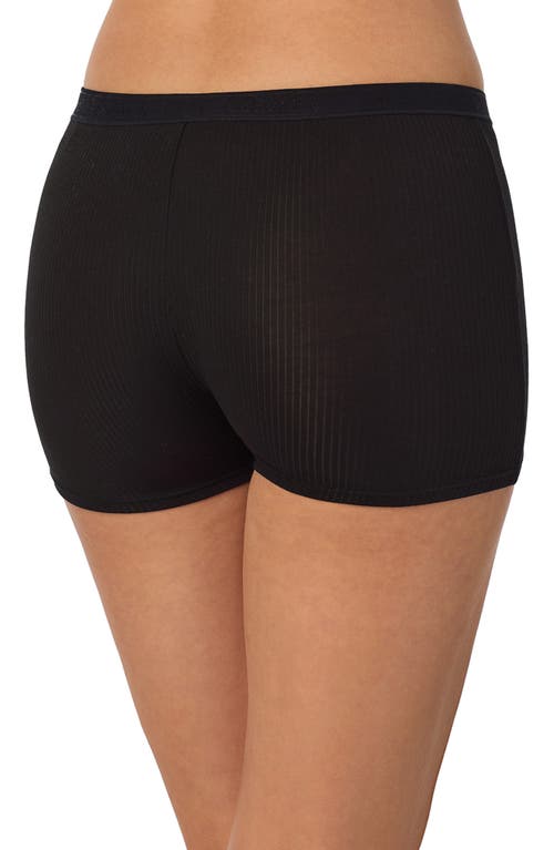 On Gossamer On Gassamer Cabana Cotton Rib Boxer Shorts In Black