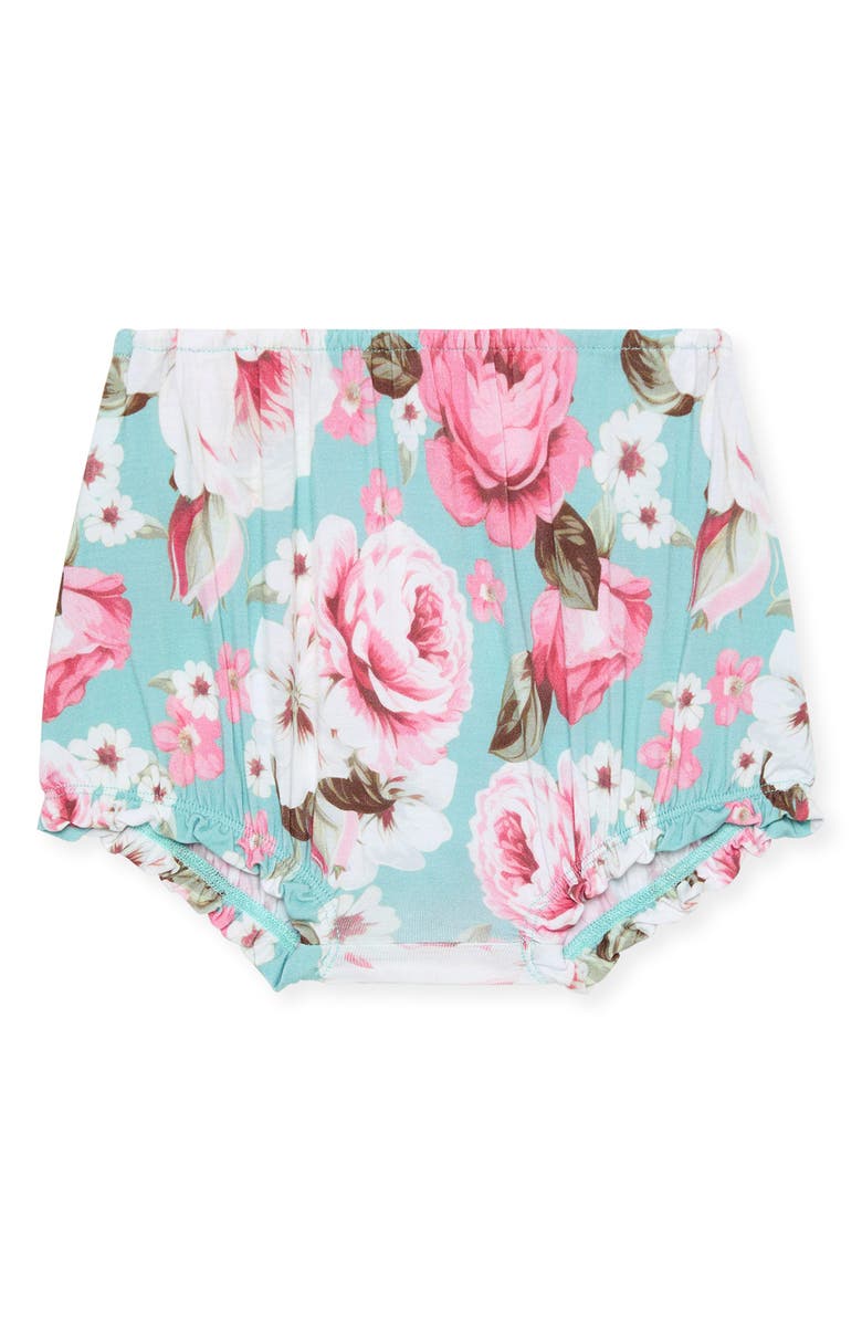 Posh Peanut Smocked Babydoll Dress & Bloomers Set, Alternate, color, Green