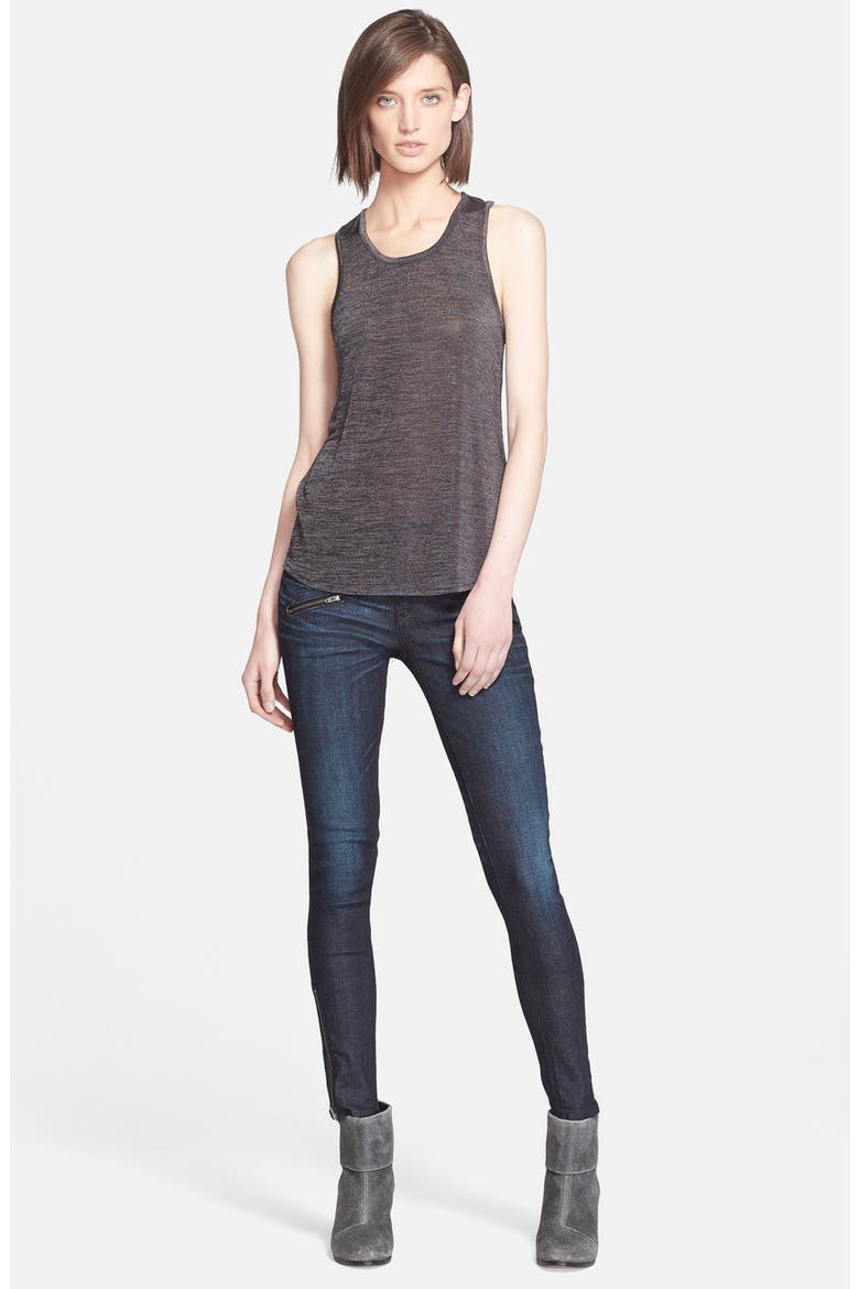 Racerback Tank, Alternate, color, BLACK