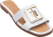 Forever & Always Shoes Millie Leather Buckle Slide