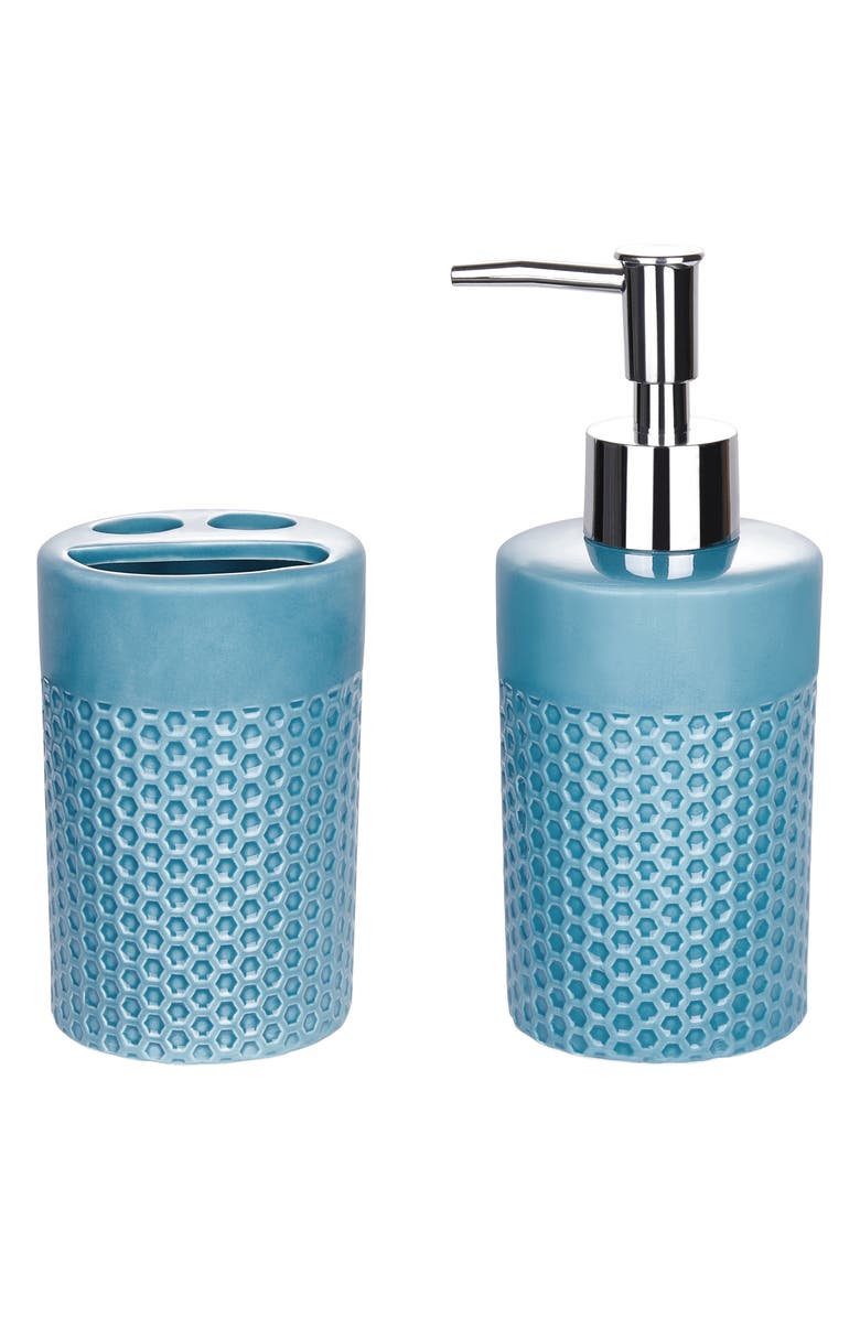 VCNY HOME Keefe 14-Piece Bath Accessory Set, Alternate, color, Blue