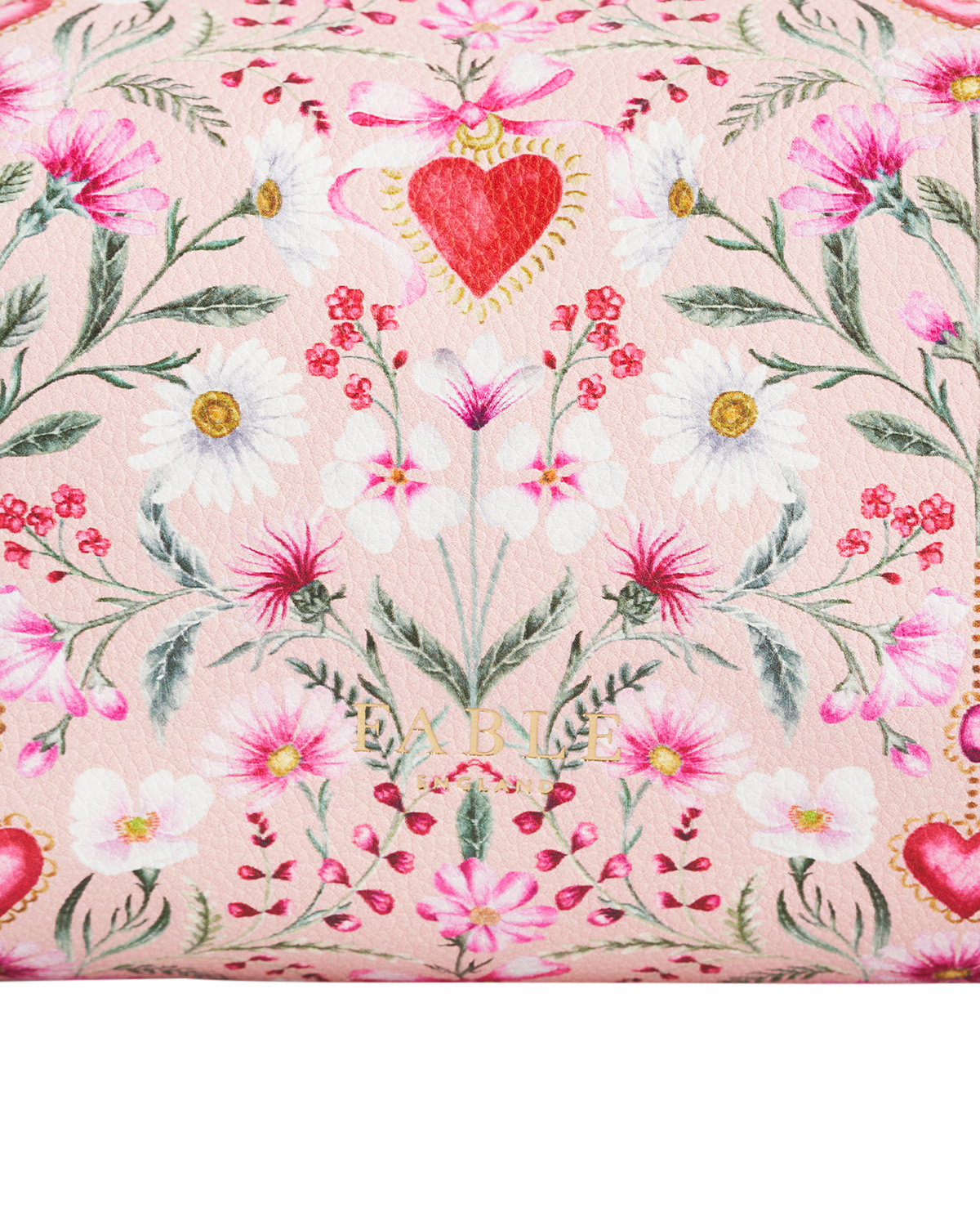 Penelope Floral Heart Cosmetic Pouch, Alternate, color, Light/Pastel Pink