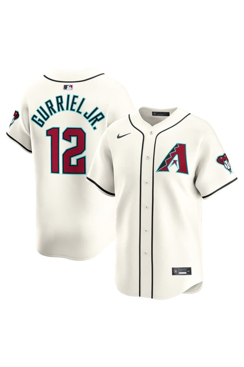 Men's Nike Lourdes Gurriel Jr. Cream Arizona Diamondbacks Home Limited Player Jersey, Main, color, Cream