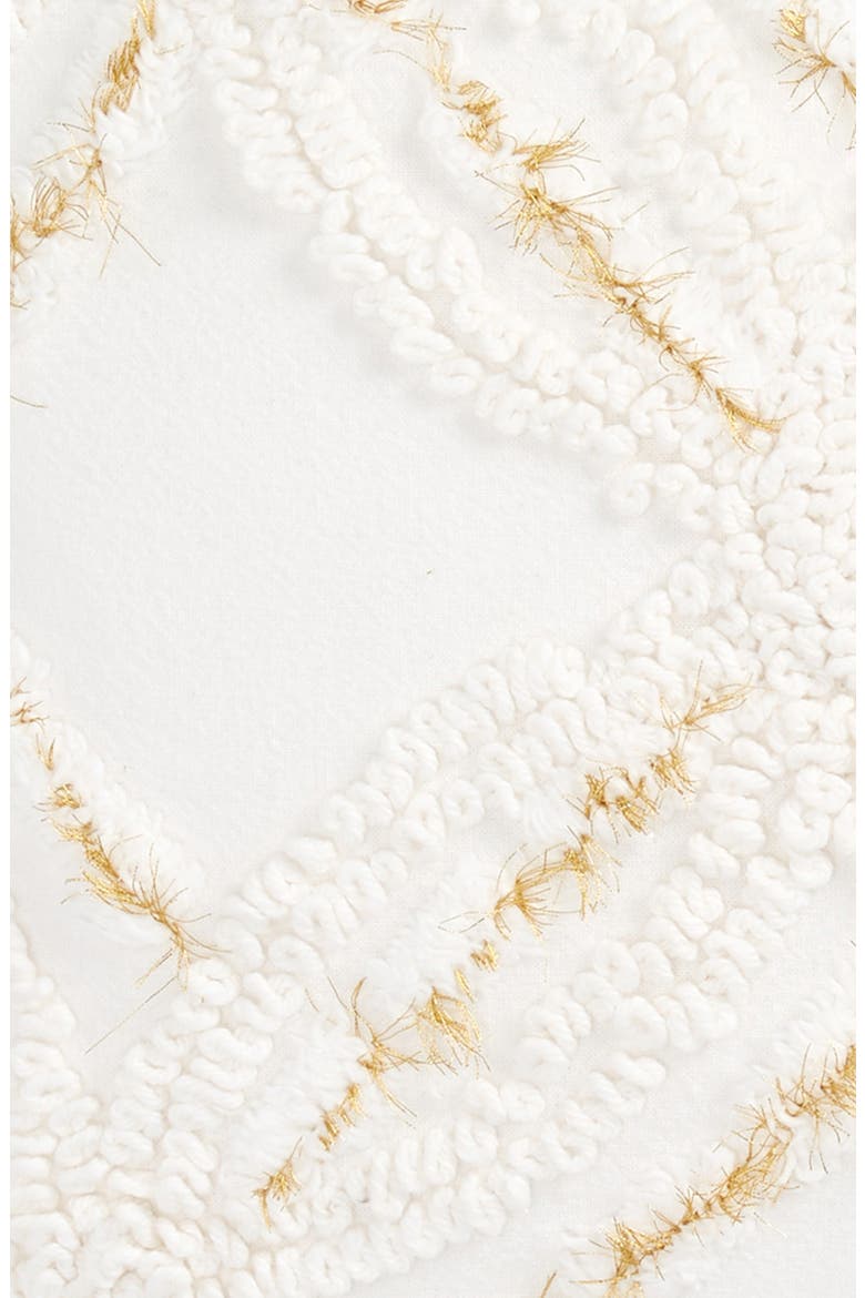 Metallic Chenille Pillow, Alternate, color, IVORY