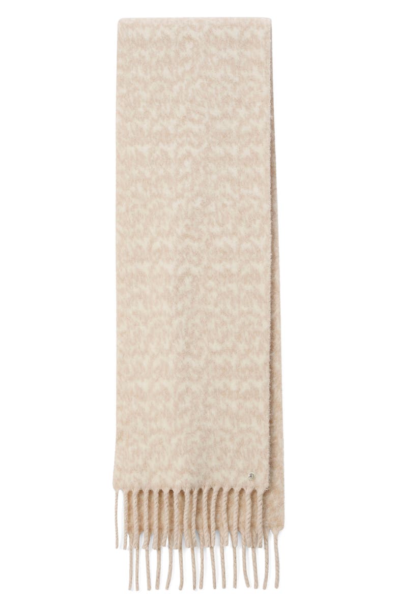 rag & bone Nora Twisty Fringe Scarf, Main, color, Beige