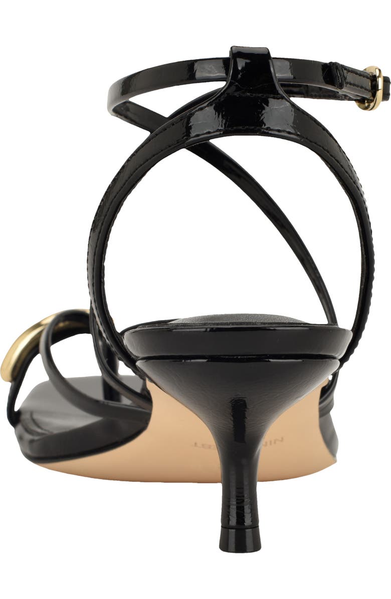 Nine West Mays Ankle Strap Sandal, Alternate, color, Black