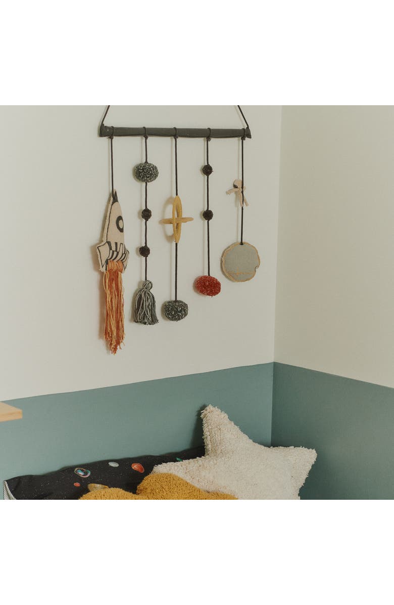 Lorena Canals Knitted Cushion ROCKET, Alternate, color, Grey