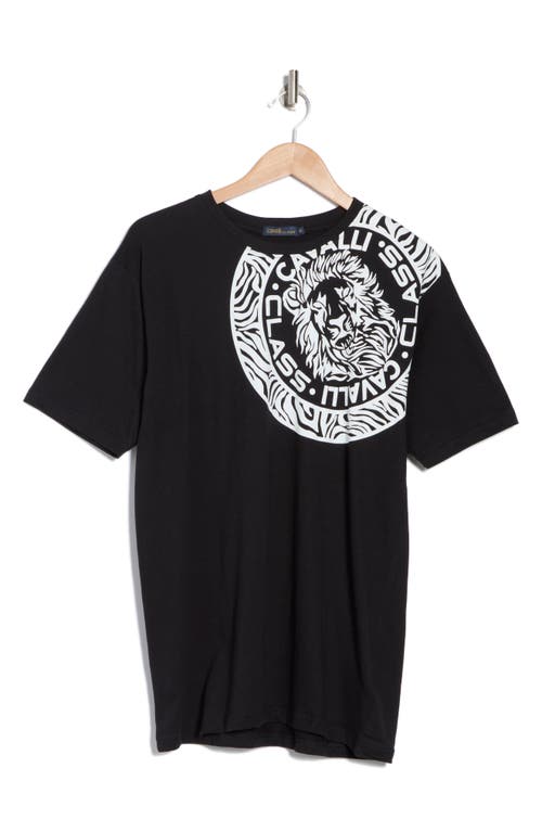 Cavalli Class Logo-print T-shirt In Black/white