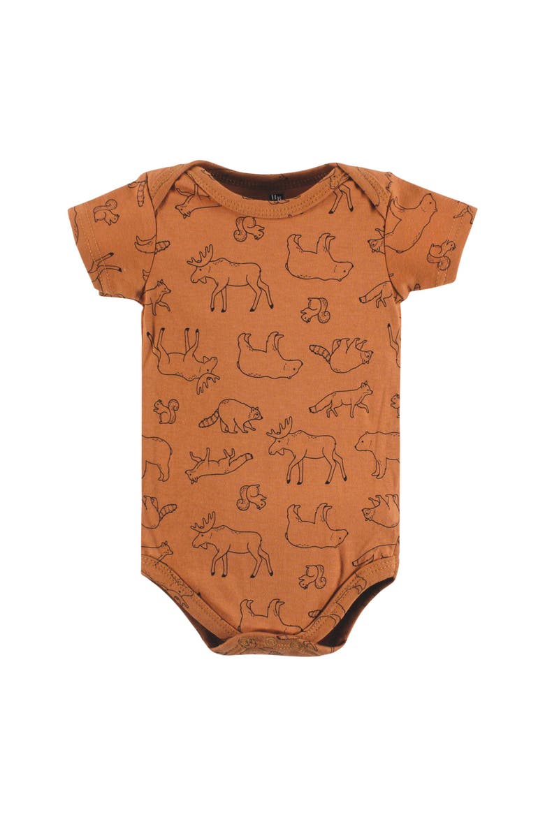 Cotton Bodysuits 7-Pack, Alternate, color, Into The Woods Prints