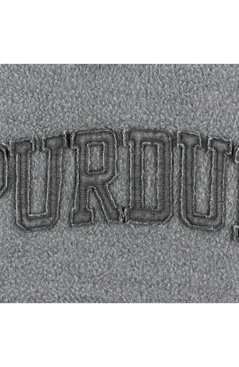 PRESSBOX Women's Pressbox Black Purdue Boilermakers Ponchoville Pullover Sweatshirt, Alternate, color, Black