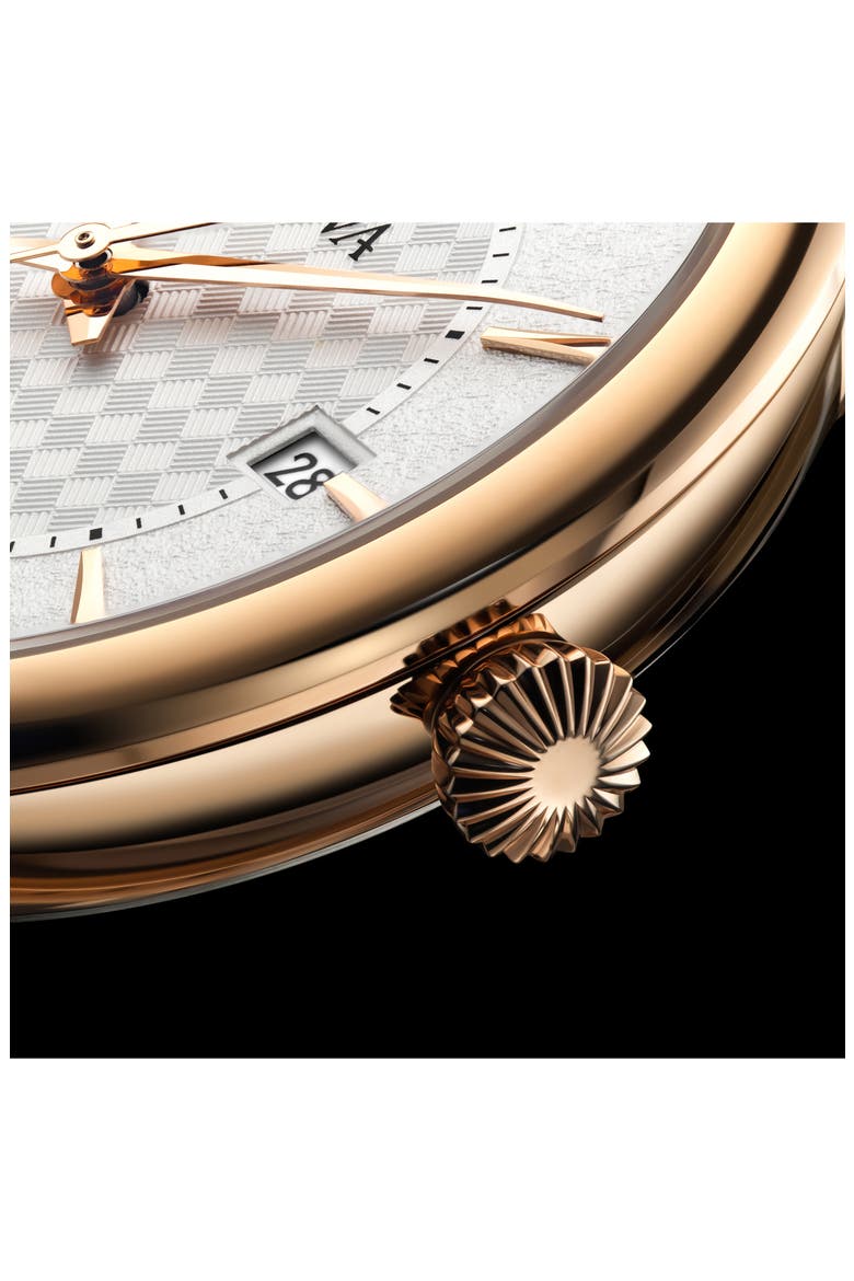 Hudson Leather Strap Watch, 39mm, Alternate, color, ROSE GOLD-TONE