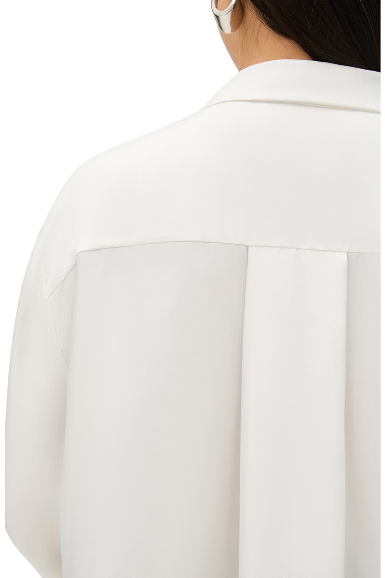 Double Face Godet Top, Alternate, color, Black