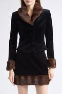 Tanner Fletcher Antoinette Faux Fur Collar Jacket