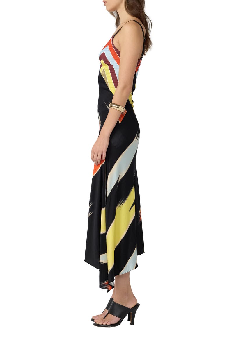 Skye Stripe Asymmetric Dress, Alternate, color, DORIAN STRIPE MULTI