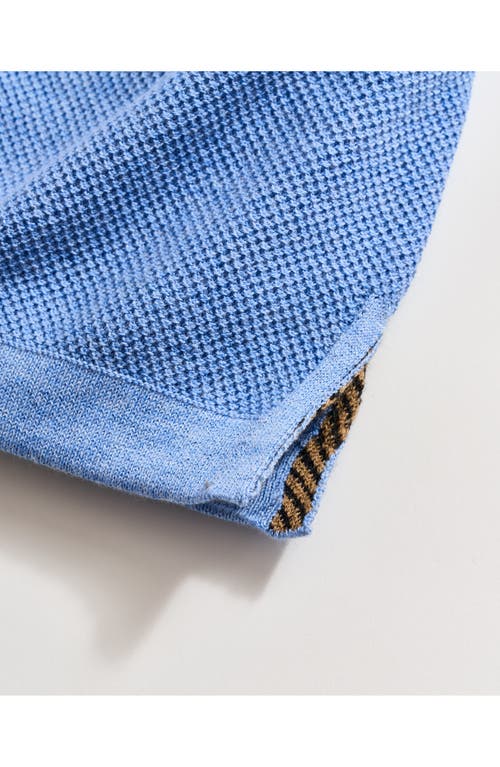Billy Reid Pique Sweater Polo In Blue