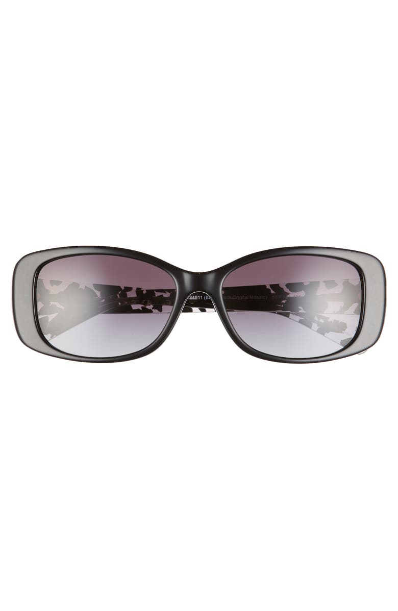 COACH 56mm Rectangle Sunglasses, Alternate, color, 