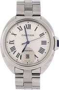 Pre-Owned Cartier Cle de Cartier Automatic Watch Stainless Steel 40