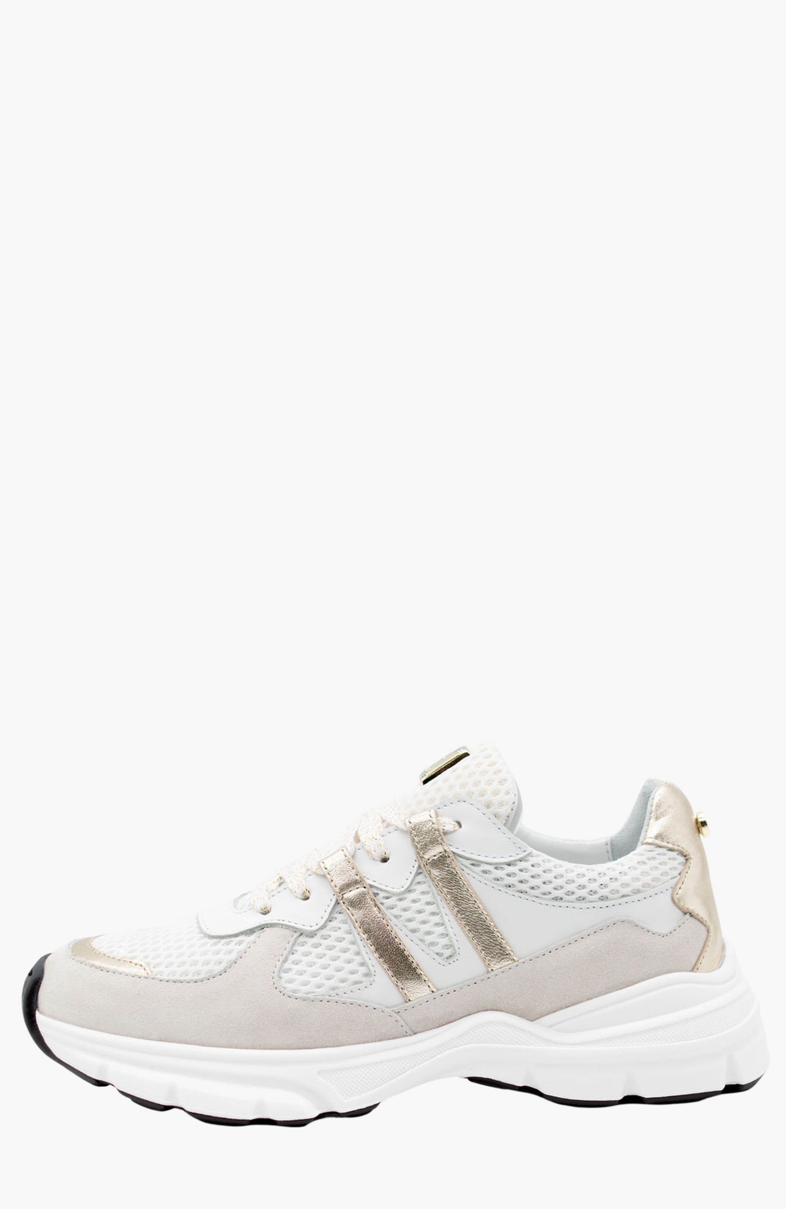 Roadway Sneakers, Alternate, color, White / Beige / Gold