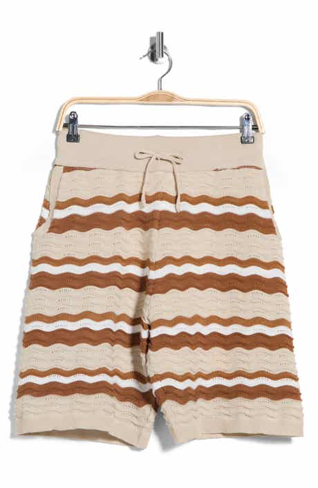 T.R. PREMIUM Textured Knit Striped Shorts