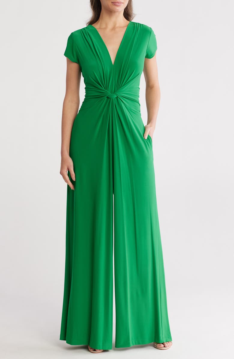 Twist Front Jersey Jumpsuit