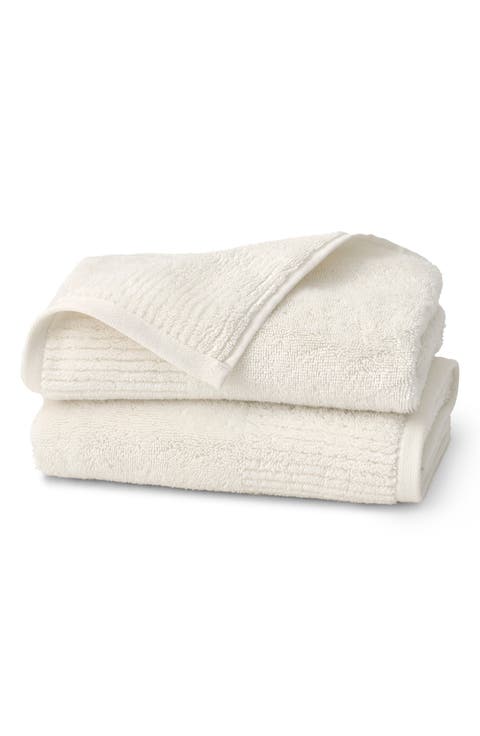 Set of 2 Ultraplush Organic Cotton Hand Towels