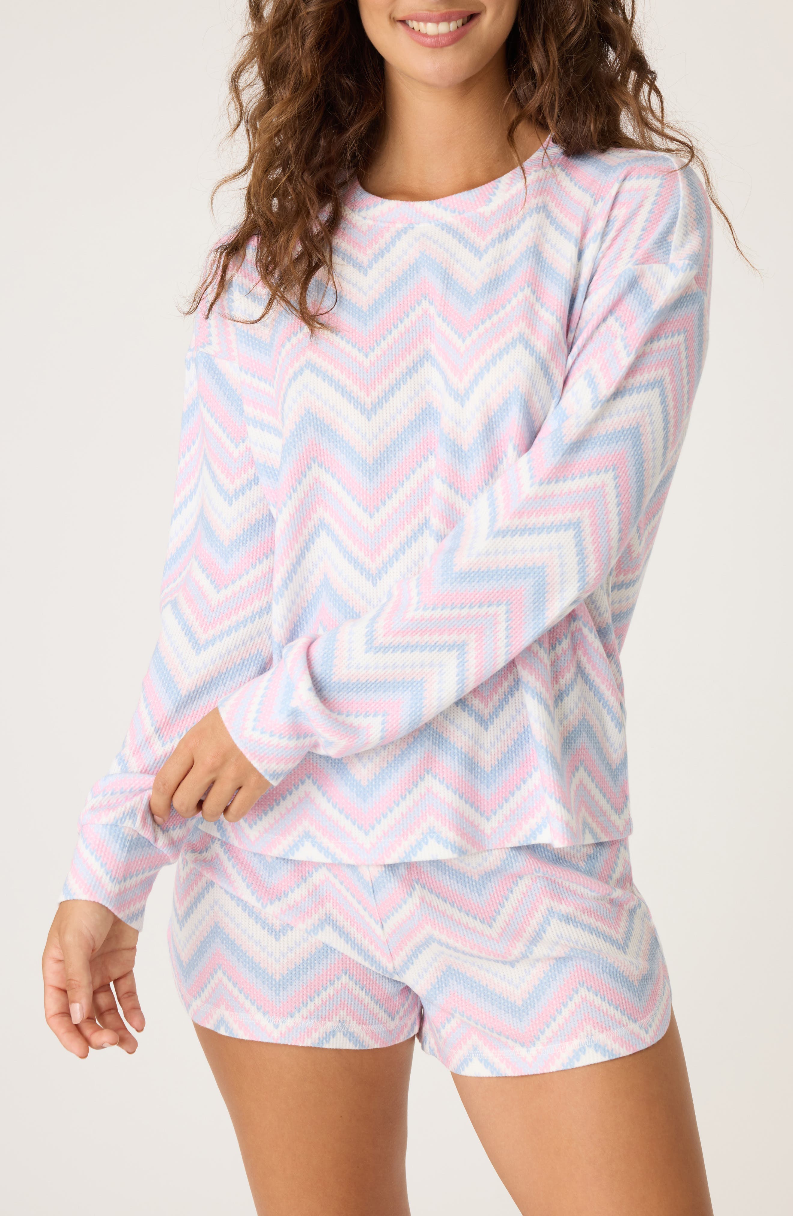 PJ Salvage Mountain Bound Short Pajamas in Ivory 