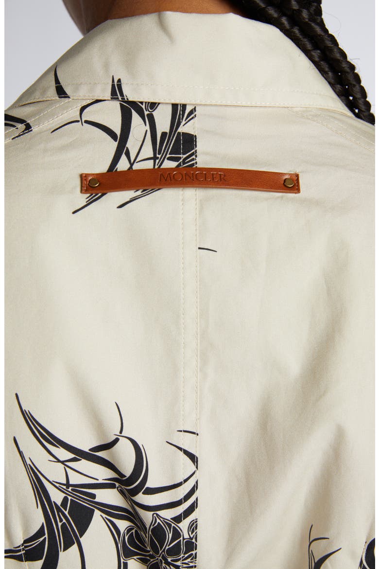 Floral Print Cotton Belted Shirtdress, Alternate, color, LIGHT BEIGE PRINT