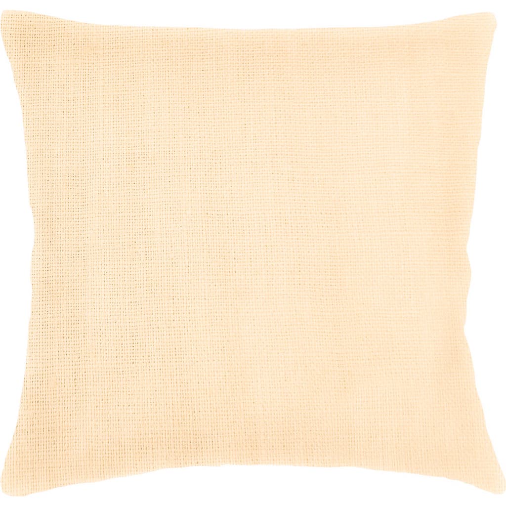 Anaya So Soft Linen Euro Pillow With Down Insert In Yellow